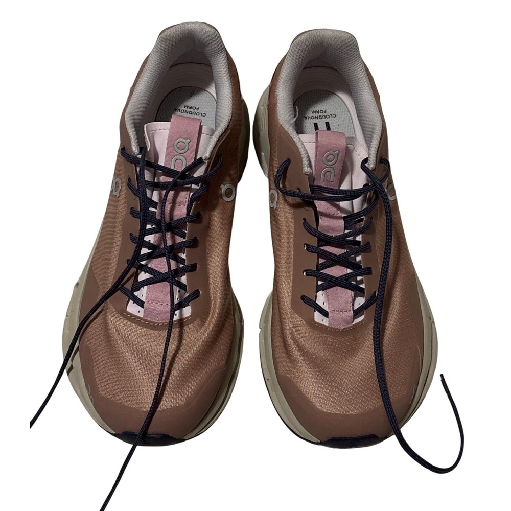 On Cloudnova Form Women Rose Sand Lace Up Running Shoes Size US10 Gorpcore